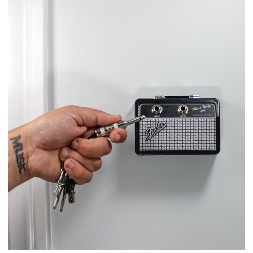 Fender Mini Twin Amp Keychain - Black and Silver - Picture 3 of 6